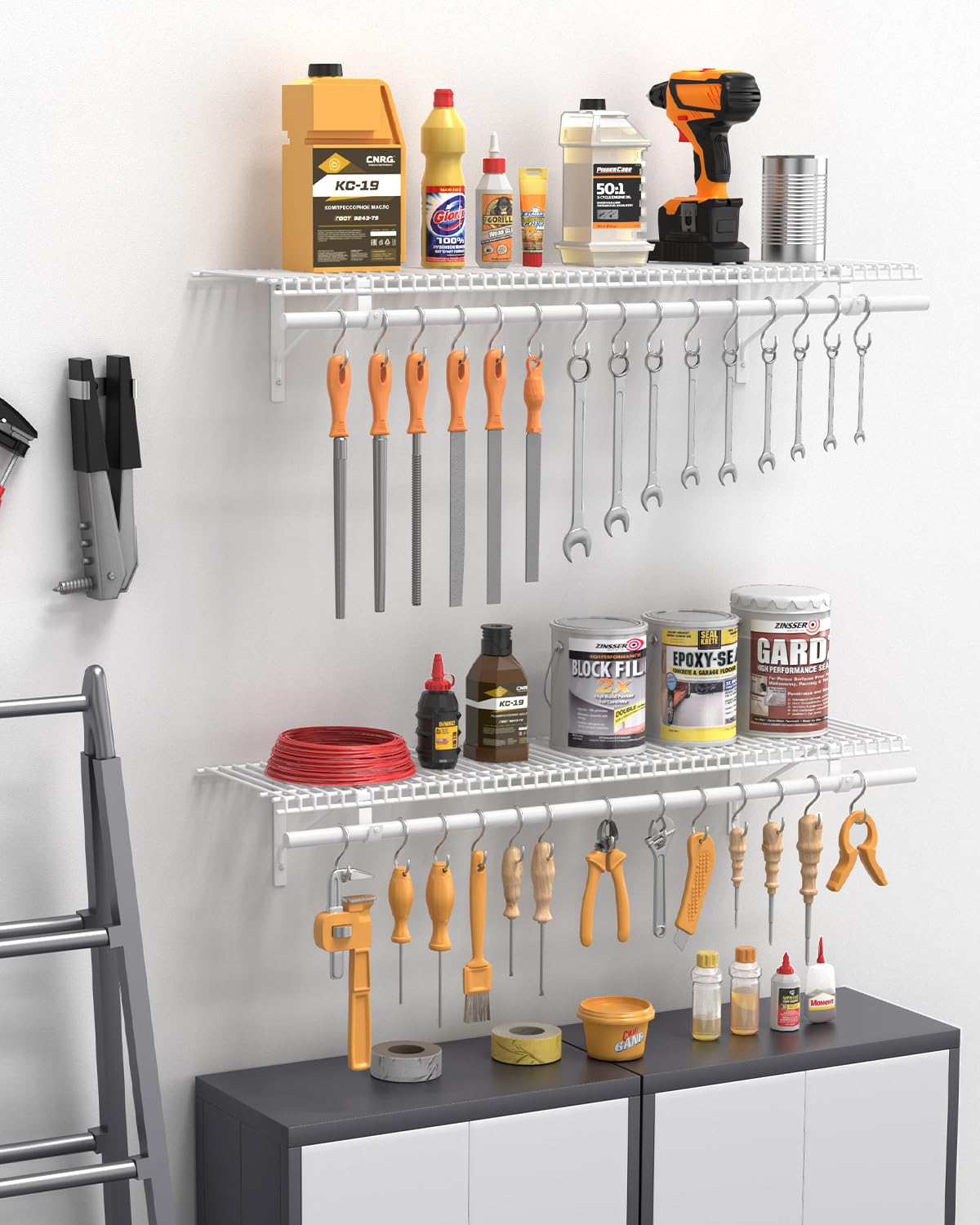 Supforce closet shelves maximize space for clothes, linens, and accessories