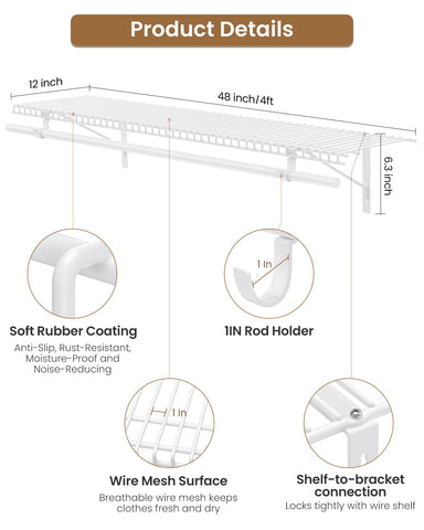 Supforce heavy-duty brackets ensure stability for heavy loads in any room