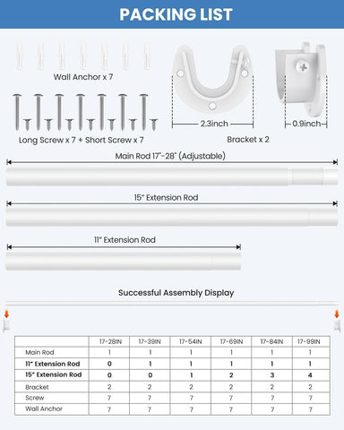 White finish Supforce closet rod brightens laundry space