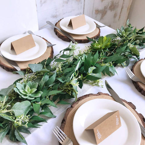 Supla willow leaves twigs garland for doorway or curtain accents.