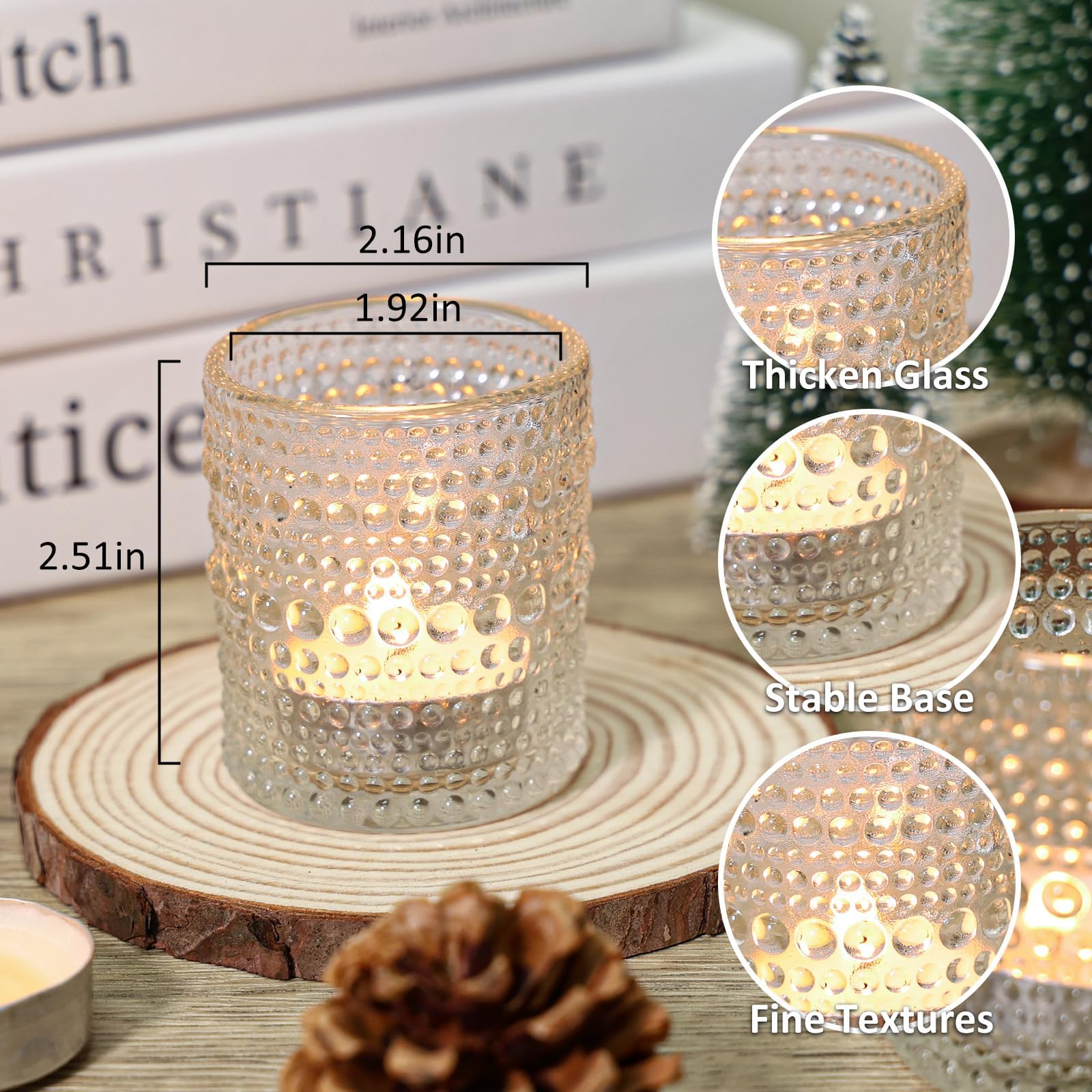 SUPMIND clear votive holders bulk-pack simplify wedding and party centerpieces