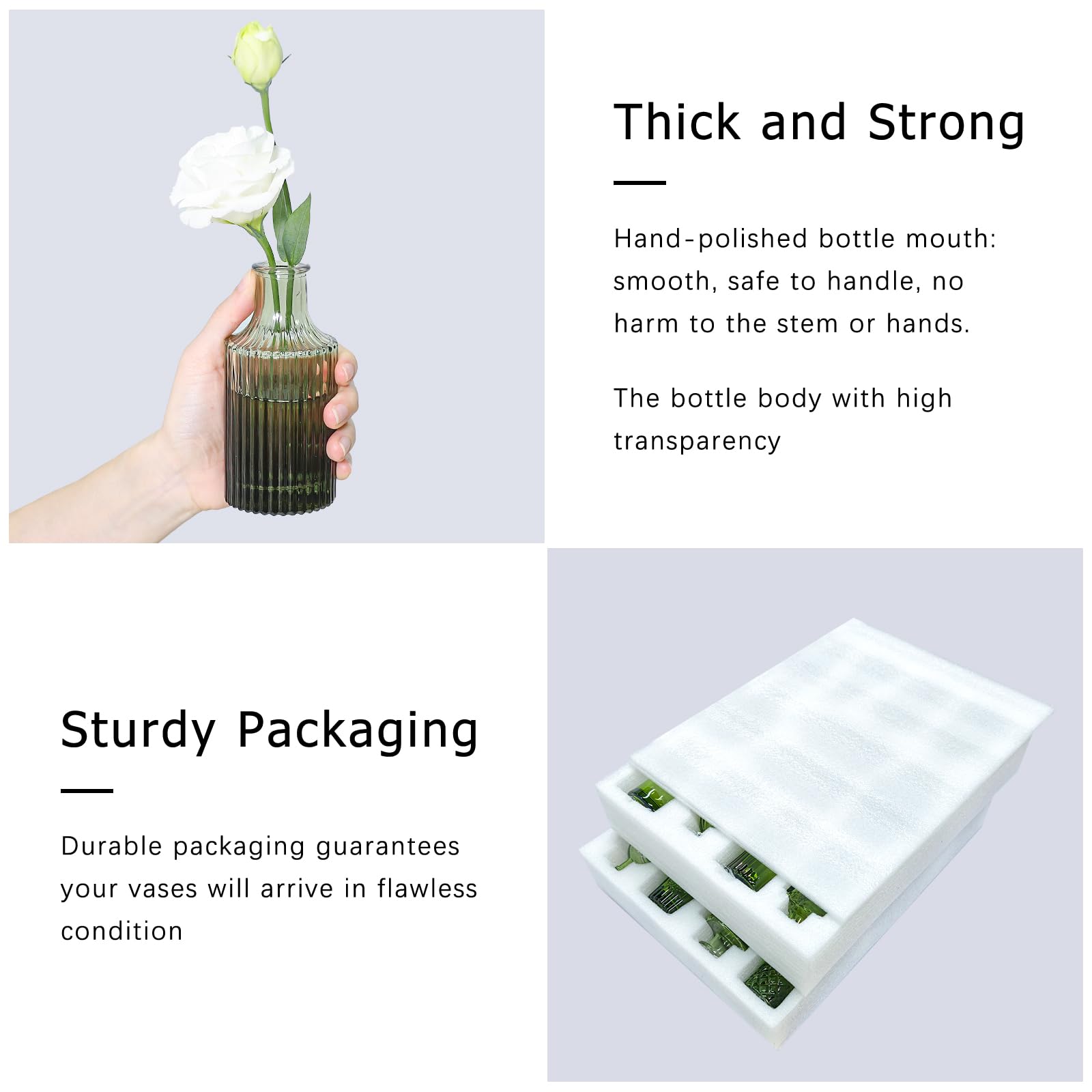 SUPMIND Mini vases displaying dried flowers or reed diffusers