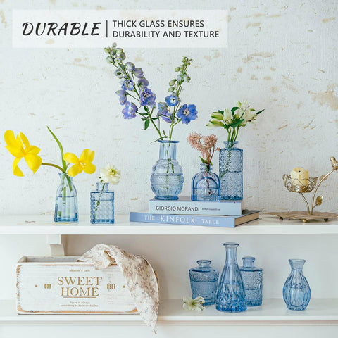SUPMIND durable thick glass vases showcase small blooms