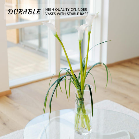 SUPMIND elegant clear vase for table decor and ambiance