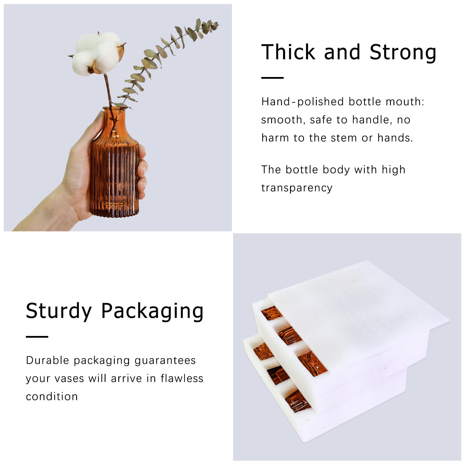 SUPMIND safe packaging protects vases during shipping and delivery.