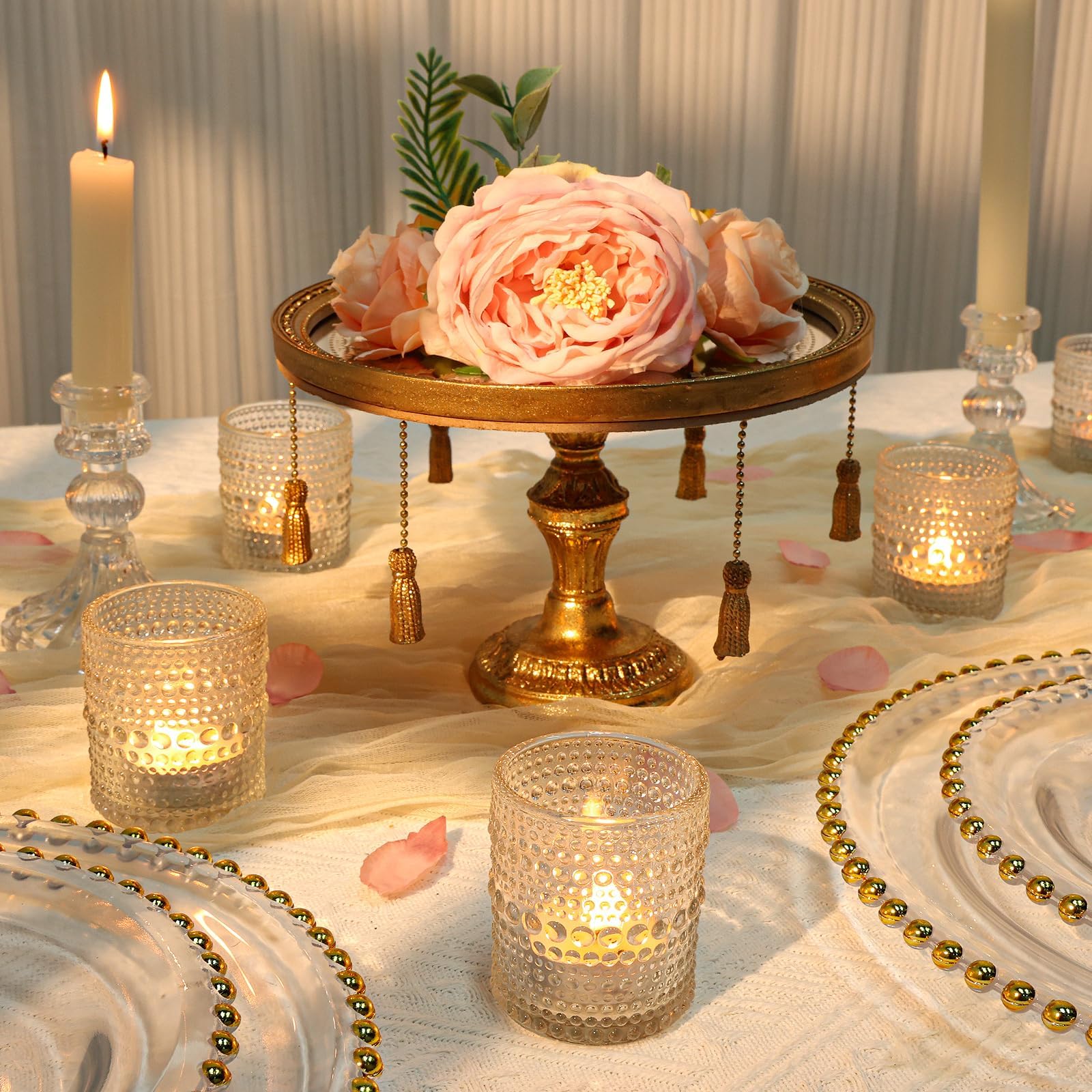 SUPMIND tealight holders clear glass add ambient light to events