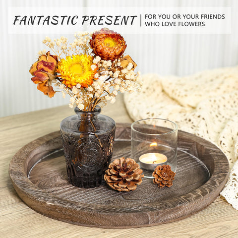 SUPMIND black glass bud vases perfect for wedding and home decor accents