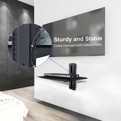 Backless design creates a clean floating look with invisible hardware.