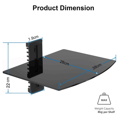 Suptek wall-mount bracket close-up emphasizing sturdy aluminum construction.