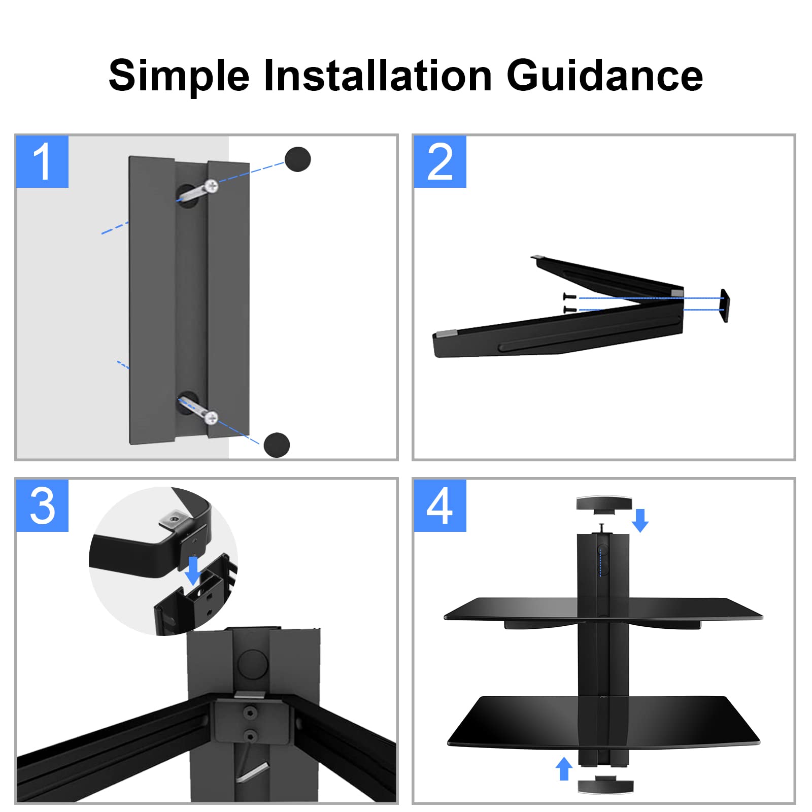 Suptek height-adjustable track for precise placement.