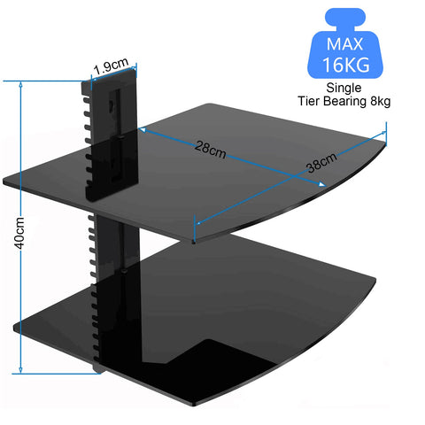 Suptek tempered glass shelf close-up highlighting quality.