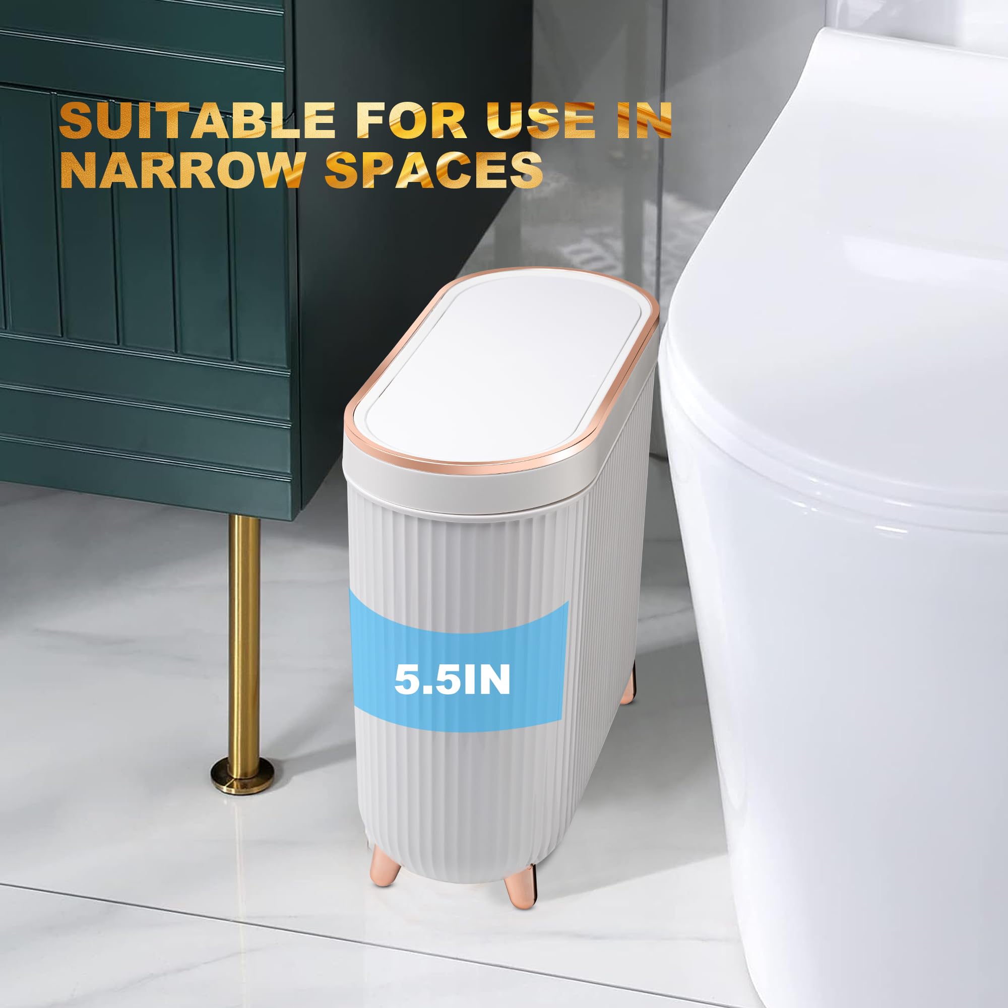Supteron gold pivot-point base adds stability on wet floors.