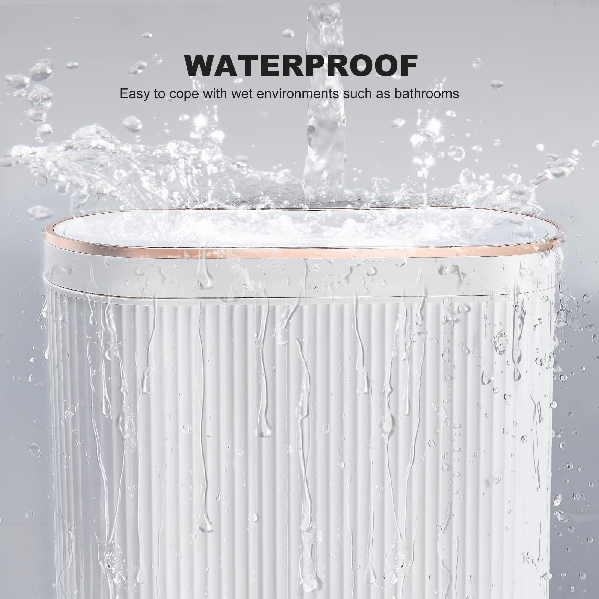 Supteron odor-control trash bin keeps rooms smelling fresh.