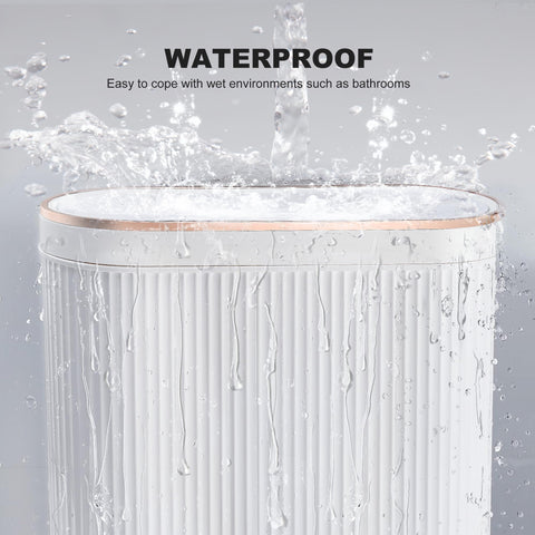 Supteron odor-control trash bin keeps rooms smelling fresh.