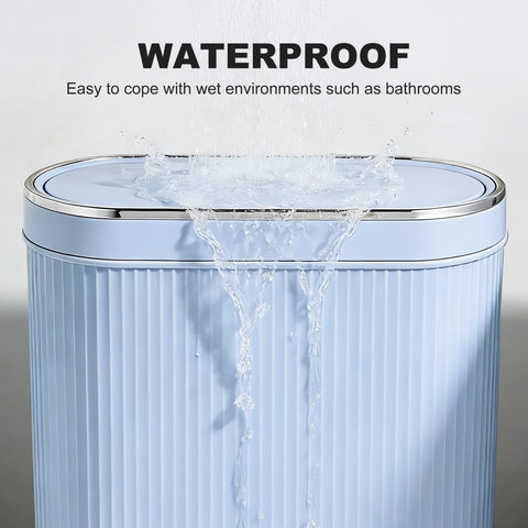 Supteron 12-liter rectangular bin fits bedrooms and bathrooms.