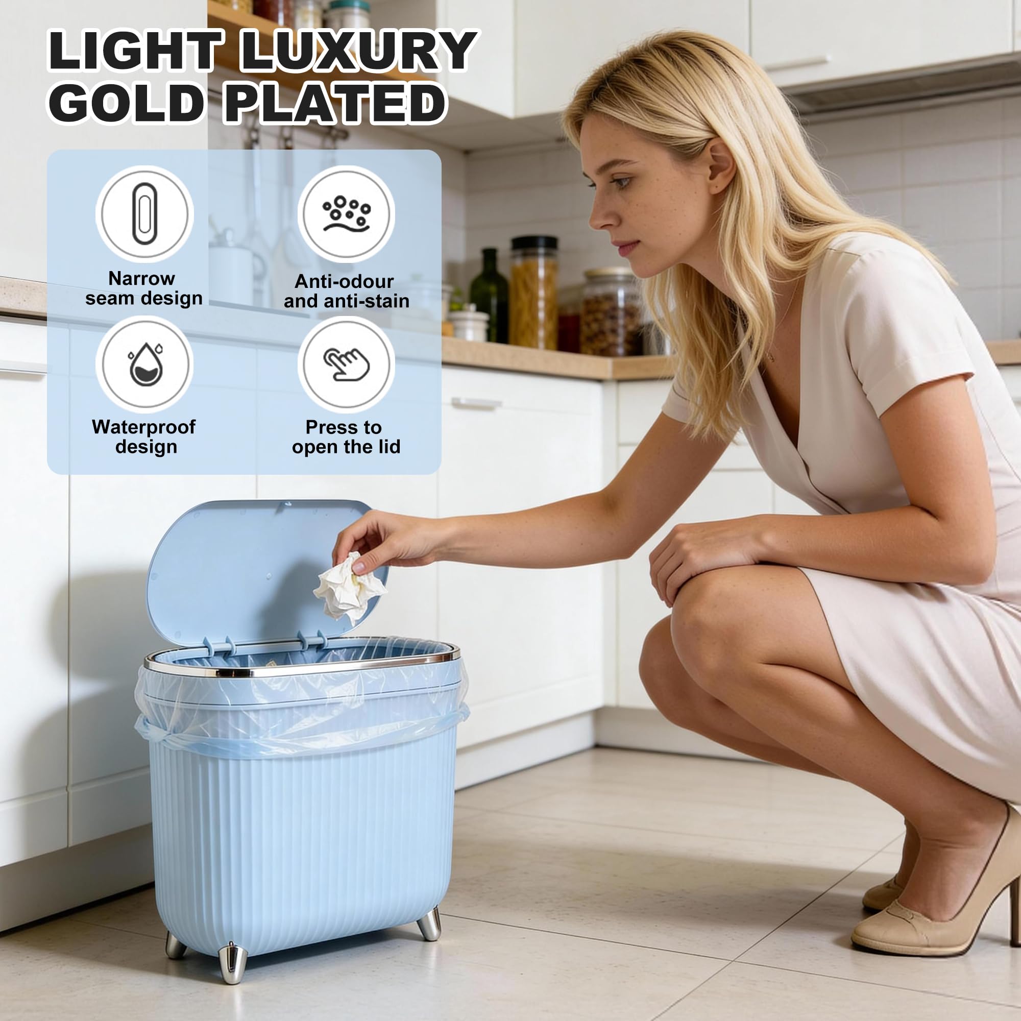 Supteron narrow oval design saves space in tight bathrooms and kitchens.