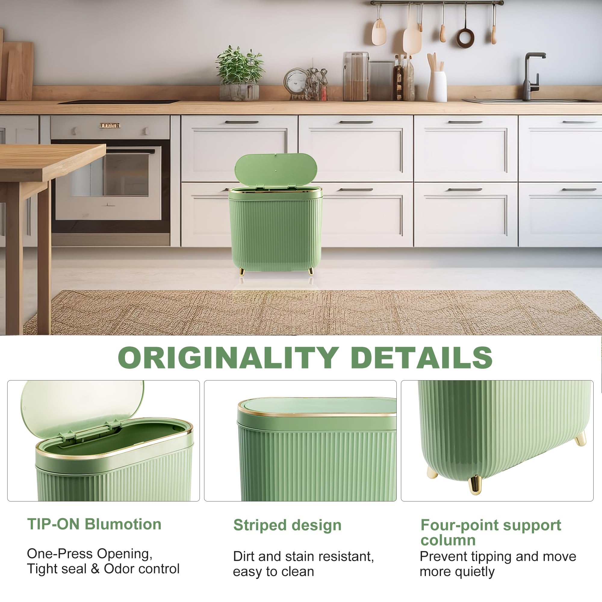 Supteron waterproof polypropylene body resists moisture for easy cleaning.