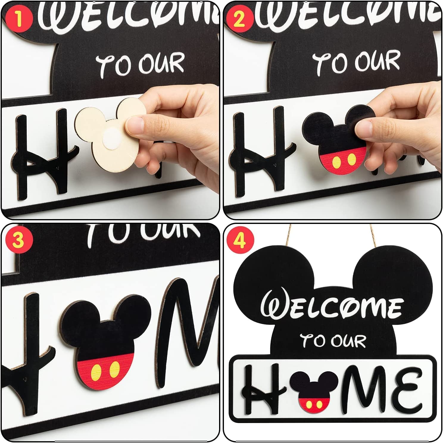 SUPYFD rustic farmhouse sign adds charm to any wall or entryway