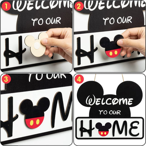 SUPYFD rustic farmhouse sign adds charm to any wall or entryway