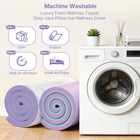Easy setup: unpack, lay flat, and enjoy fresh comfort within hours.
