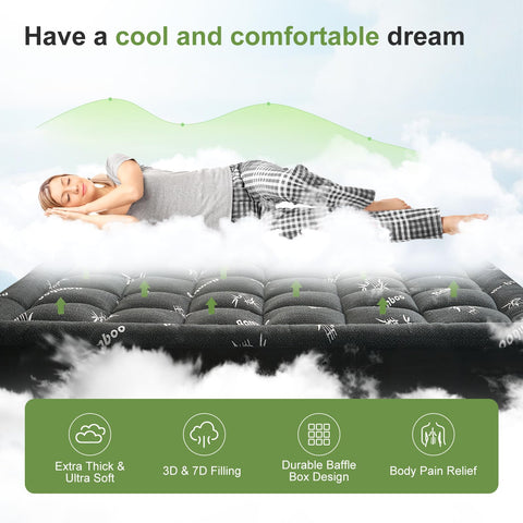 SurChic bamboo-viscose fabric provides breathable, skin-friendly bedding.