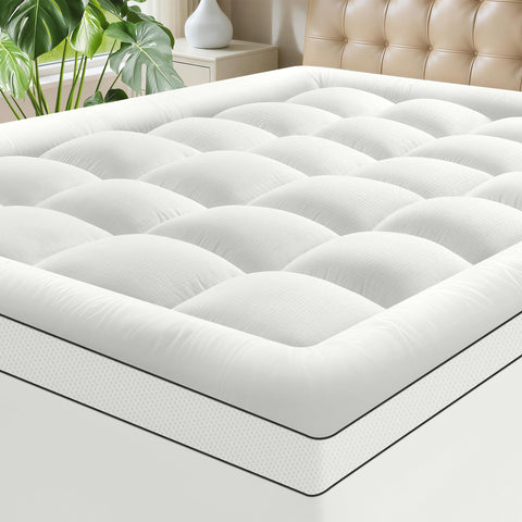 SurChic topper with breathable microfiber cover for skin-friendly comfort.