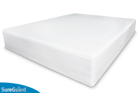 SureGuard hypoallergenic cover blocks dust mites, mold, and pollen on all sides.