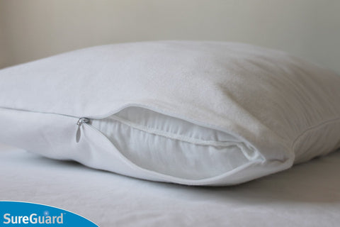 Invisi-Zip seal on SureGuard protects against bed bugs.
