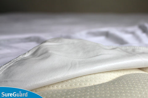 SureGuard cotton terry top provides soft, breathable protection for the mattress.