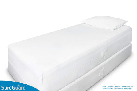 SureGuard machine-washable encasement is easy to clean between uses.