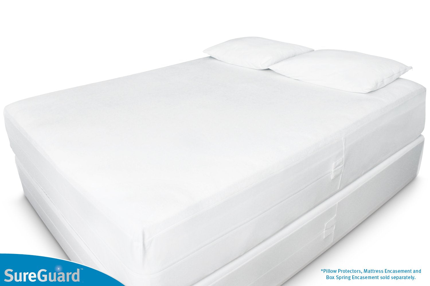 SureGuard encasement machine washable and dryable for easy care.