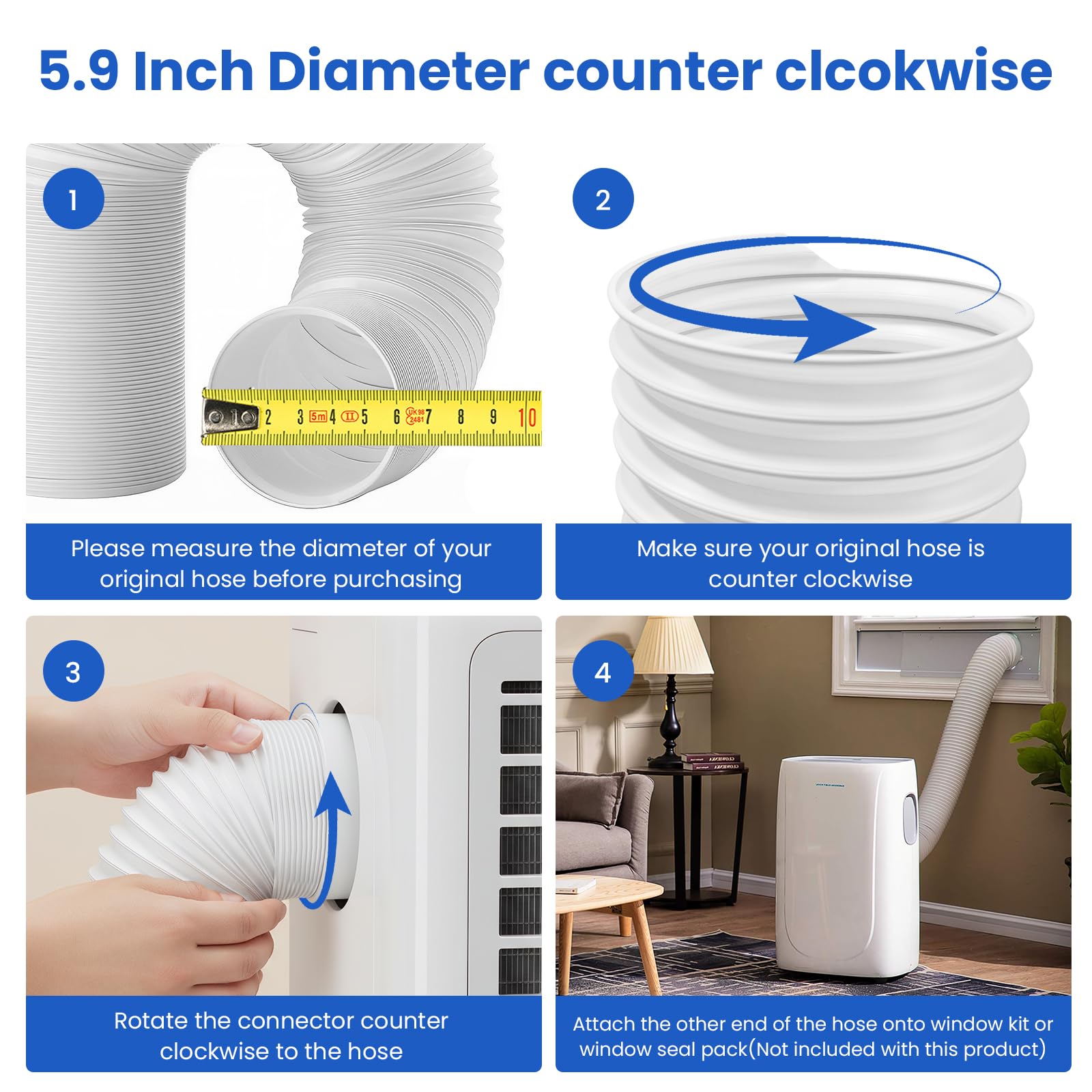 SUREPHON quick install hose with anti rotation design for easy setup.