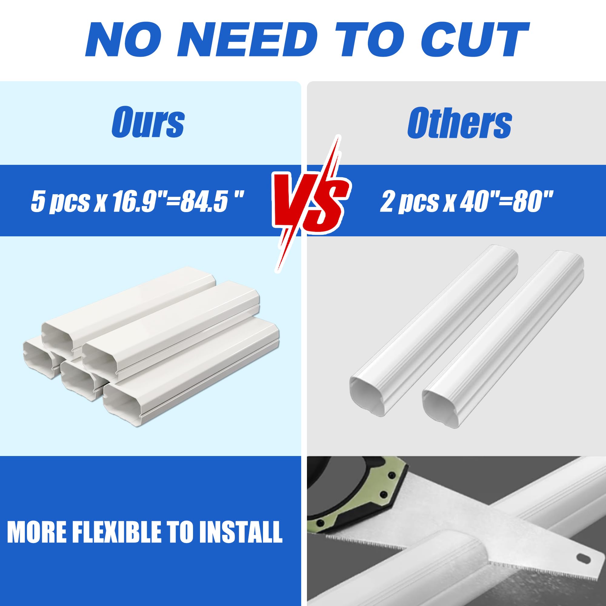 Surephon paintable exterior line cover blends with wall color