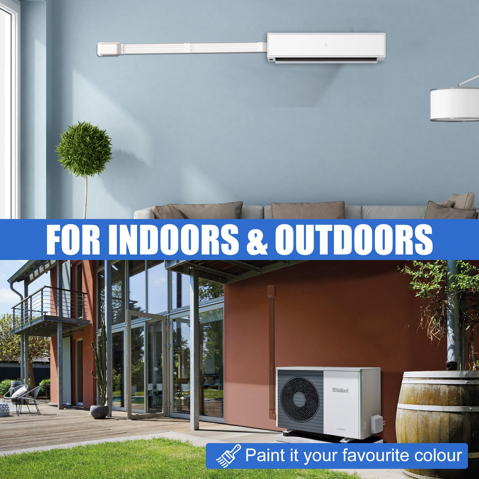 SUREPHON weatherproof lineset cover protecting exterior components