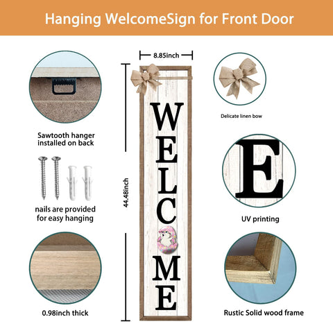 Surfapans porch sign measures 45x9 inches for bold entry