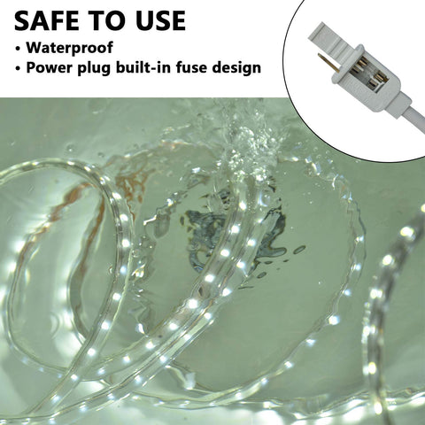 SURNIE connectable cuttable rope light for customizable installations