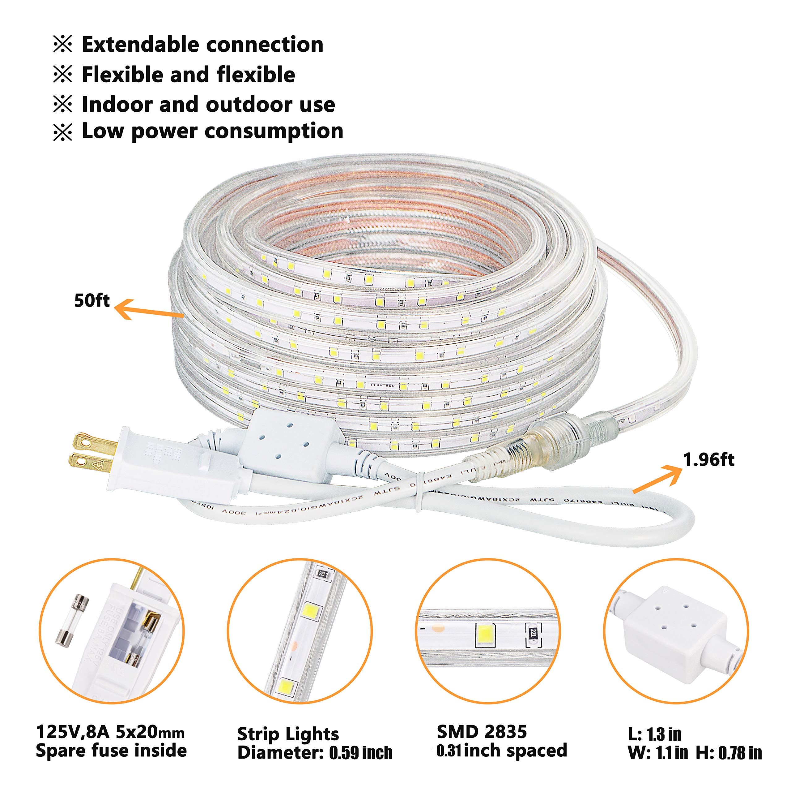 SURNIE flexible crystal rope light shaped for creative displays