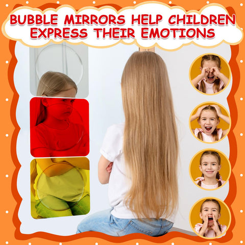 Suteng sensory wall mirror set four pieces decor that engages classrooms or living spaces.