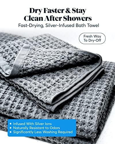 SUTERA Silverthread towel made with 100% CA-grown Pima cotton in grey