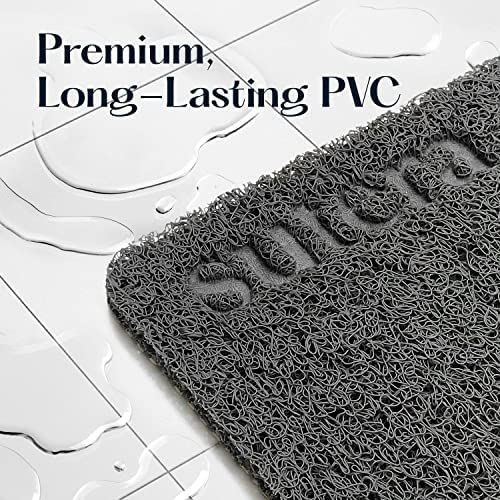 Sutera SlideGuard Bath Mat quick-draining system keeps the area dry.