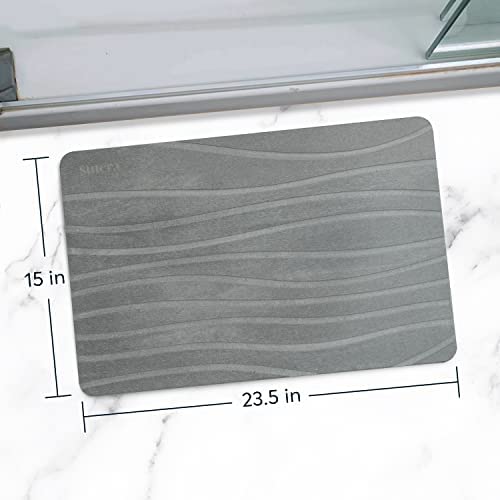 SUTERA Stone Bath Mat durable build promises long-lasting performance.