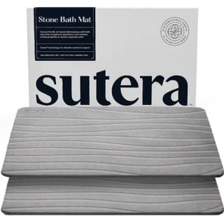 SUTERA Stone Bath Mat adapts to different home spaces.