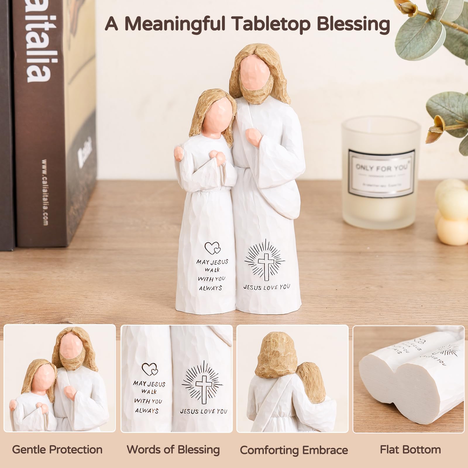 SUTIMAS confirmation gift statue in durable hand-painted resin