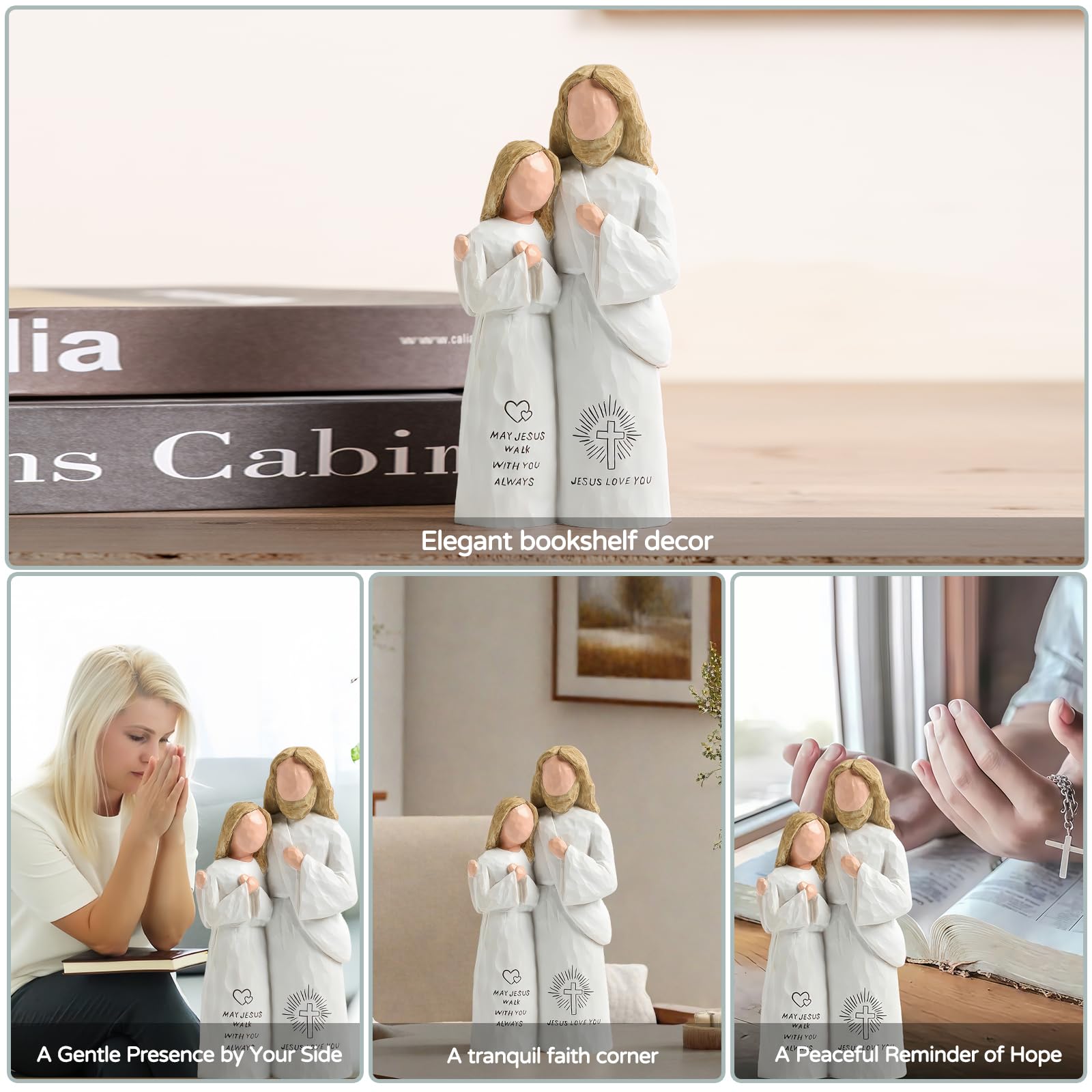 SUTIMAS first communion statue with warm embrace for sacred moments