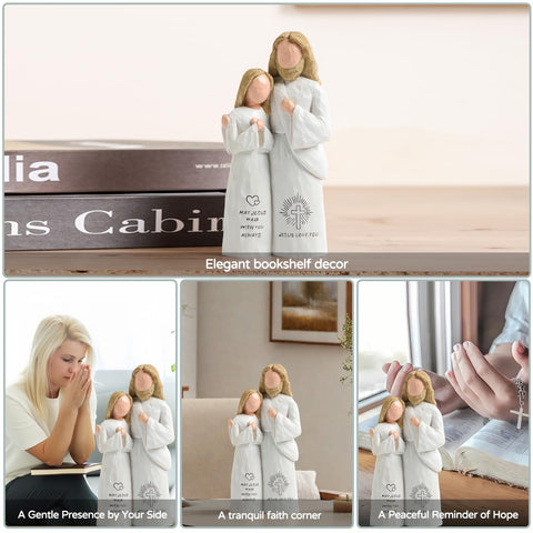 SUTIMAS first communion statue with warm embrace for sacred moments