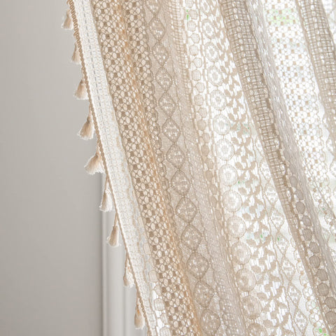 Sutuo Home bedroom with semi-sheer curtains for soft mornings.