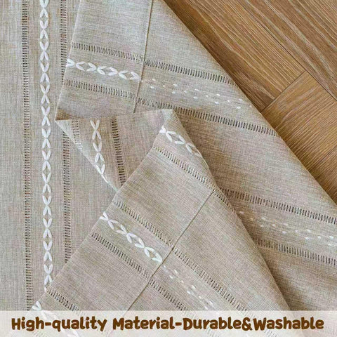 Sutuo Home rod-pocket detail confirms easy hanging with standard rods