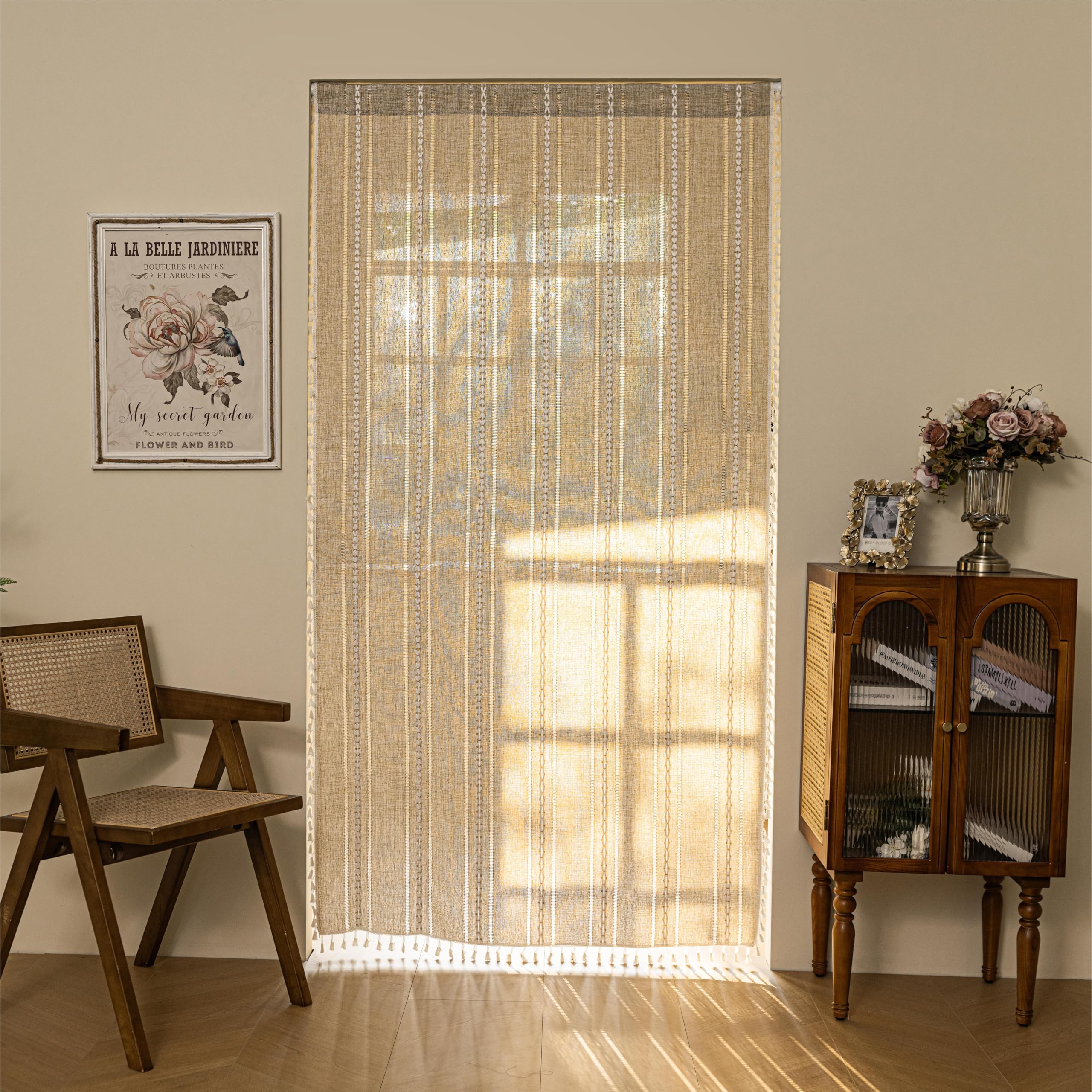 Bedroom and living room setup using Sutuo Home curtain for warm ambience