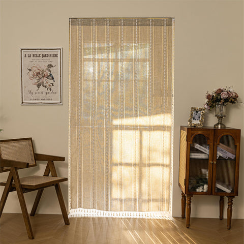 Bedroom and living room setup using Sutuo Home curtain for warm ambience