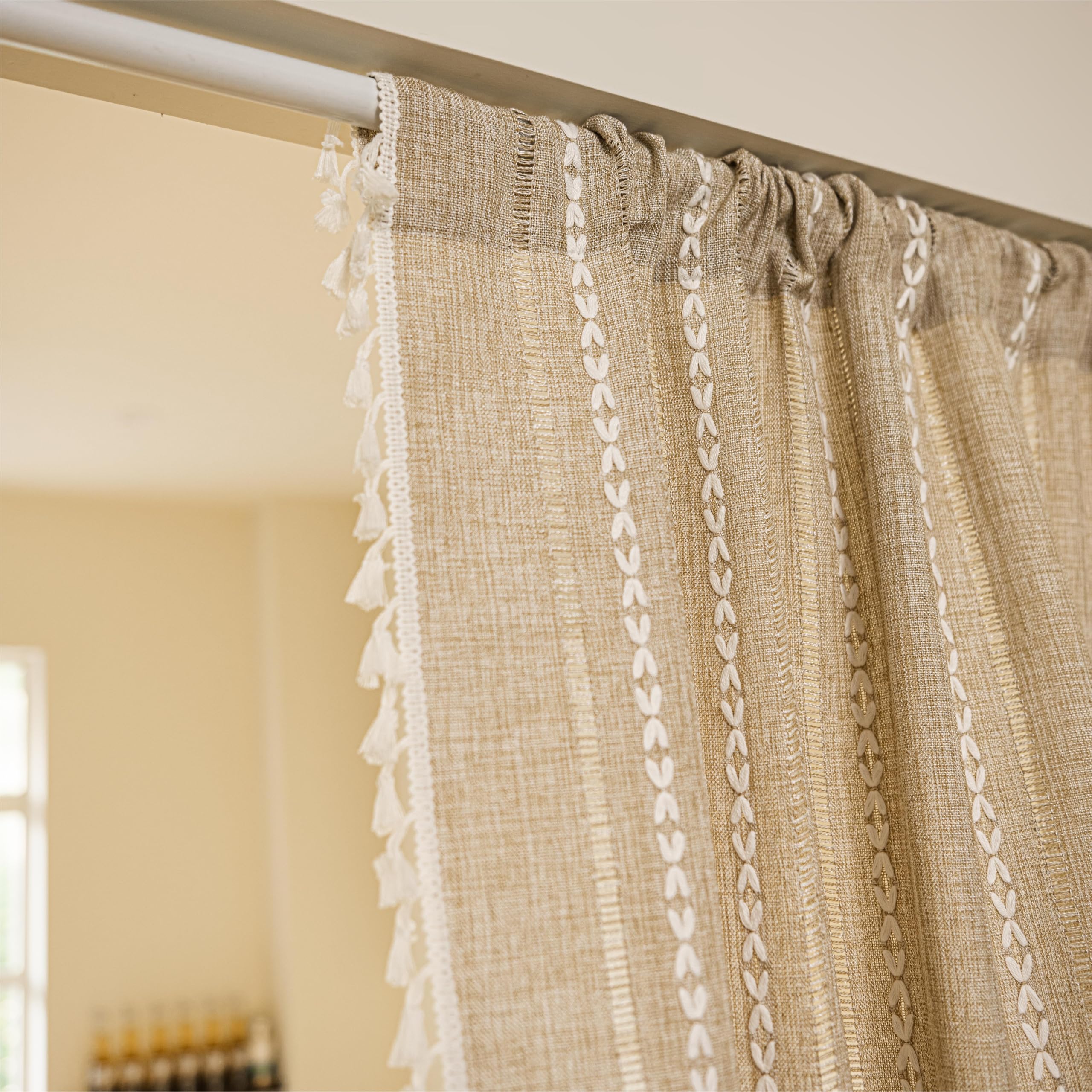 Privacy divider curtain helps separate spaces stylishly